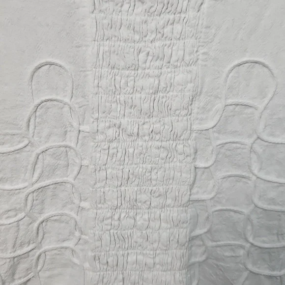 Blanco XL White Cotton Sundress Made In Peru Vneck Summer Dress Beach - Picture 8 of 9